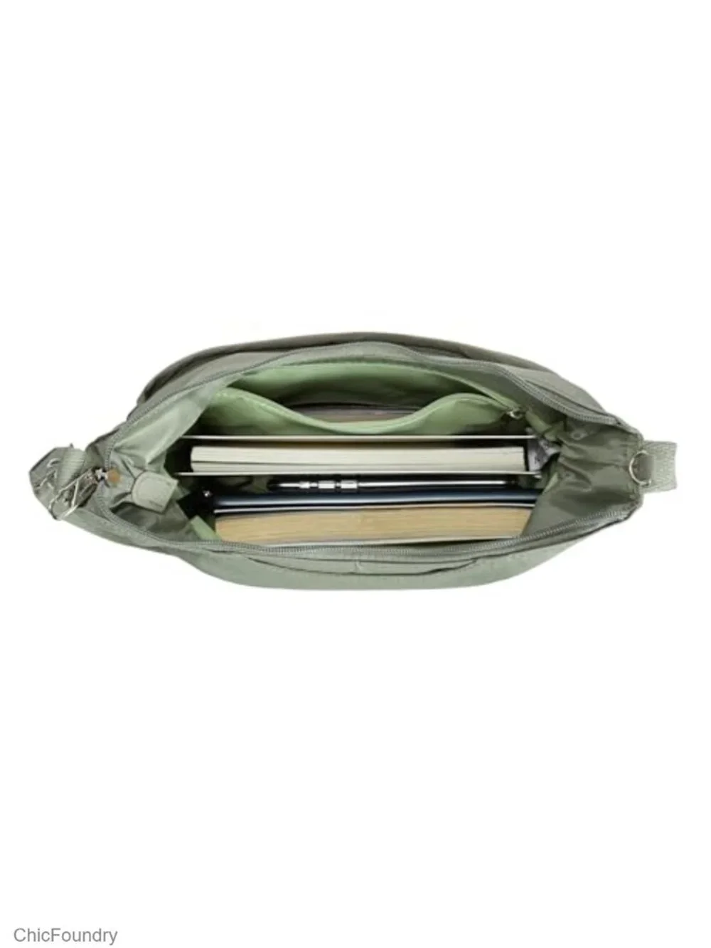 Slash Resistant Anti Theft RFID Blocking Nylon Crossbody Bag